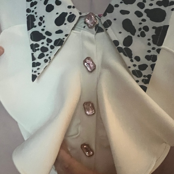 Sister Jane Blush Long Sleeve Dress with White Details - Picture 3 of 16